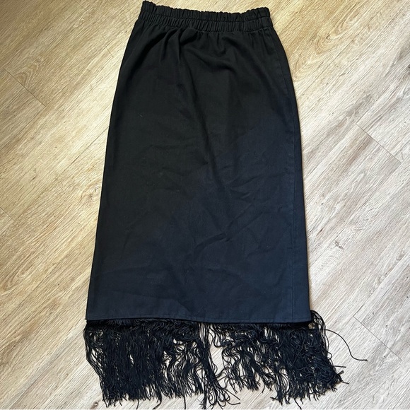 Vintage Boho Western Fringe High Low Skirt - Picture 13 of 16